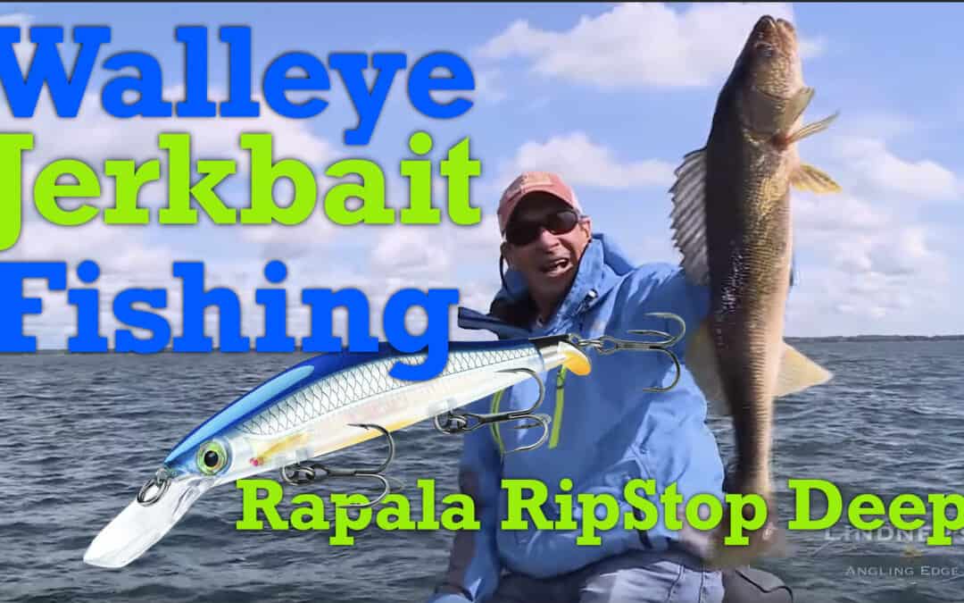 Walleye Jerkbait Fishing: Rapala RipStop Deep